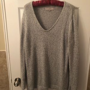 LOFT V-Neck Marled Sweater